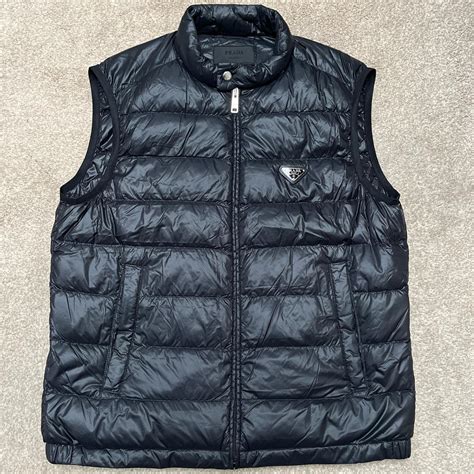 prada gilet black|prada body warmer.